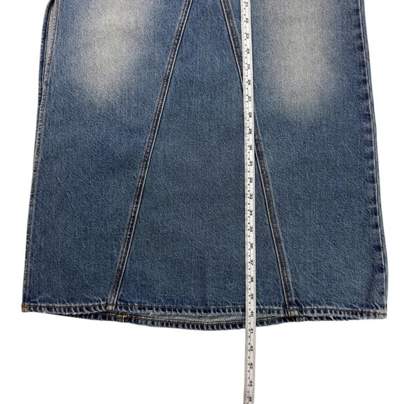 Levi’s Premium Iconic Long Denim Maxi Skirt Blue Women’s 24 / 00 / XXS NWT - Picture 13 of 16